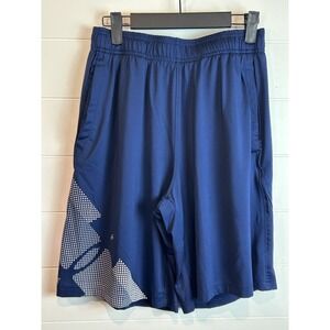 Men's Under Armour Blue‎ Loose Fit Shorts Sz Medium Logo Pockets